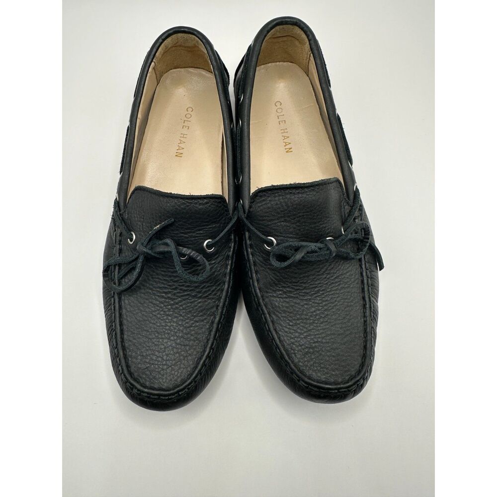 Cole Haan Leather Loafer for Women US Sz 6 Bow String Accent Black - Picture 6 of 6